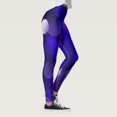 Leggings mit violettem Kreis-Muster (Rechts)