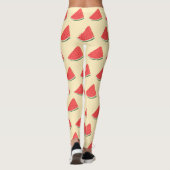 Leggings mit Wassermelonen - Wählen Sie Farben (Rückseite)