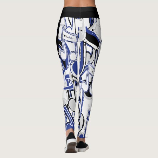 Leggings mit weiblicher Musik (Rückseite)