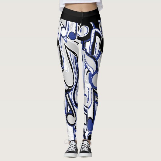 Leggings mit weiblicher Musik (Vorderseite)