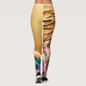 Leggings mit weißem Adlerdesign (Rückseite)