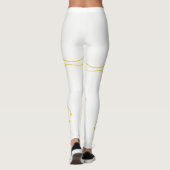 Leggings mit weißem Gelbstern (Rückseite)