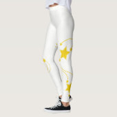 Leggings mit weißem Gelbstern (Links)