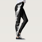 Leggings mit weißem Paint Splash (Rechts)