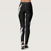 Leggings mit weißem Paint Splash (Rückseite)