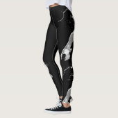 Leggings mit weißem Paint Splash (Links)