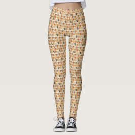 Leggings mit Welpenmuster