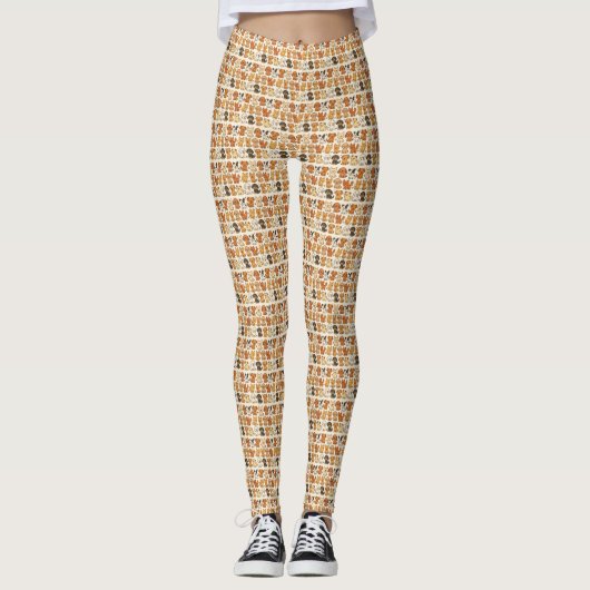Leggings mit Welpenmuster (Vorderseite)