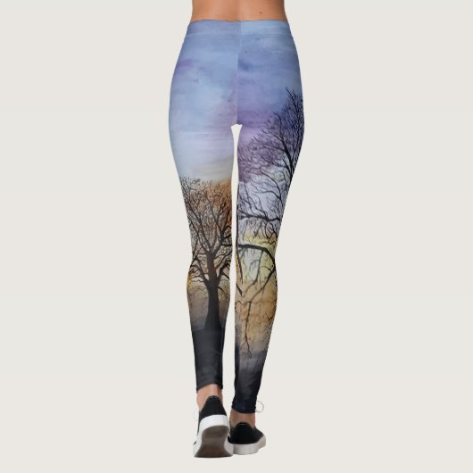 Leggings mit Winterbäumen (Rückseite)
