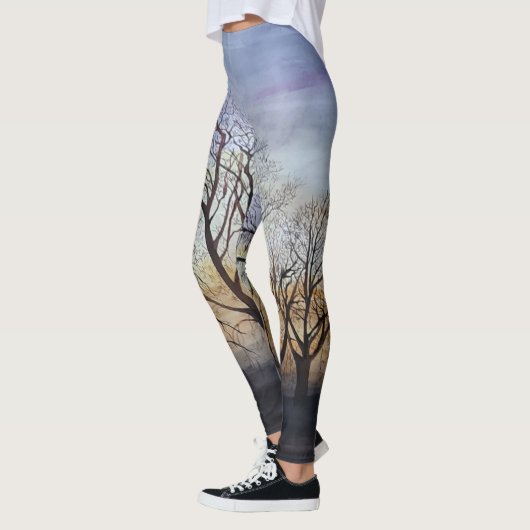 Leggings mit Winterbäumen (Links)
