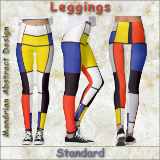 LEGGINGS - Mondrian, Abstrakt für Primärfarben