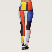 LEGGINGS - Mondrian, Abstrakt für Primärfarben (Rückseite)
