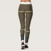 Leggings Mondrian Brown Beige 1 (Rückseite)