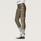 Leggings Mondrian Brown Beige 2 (Links)
