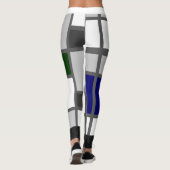Leggings Mondrian Inspirierte 1 (Rückseite)