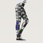 Leggings Mondrian Inspirierte 3 [Farbe auf der Rüc (Rechts)