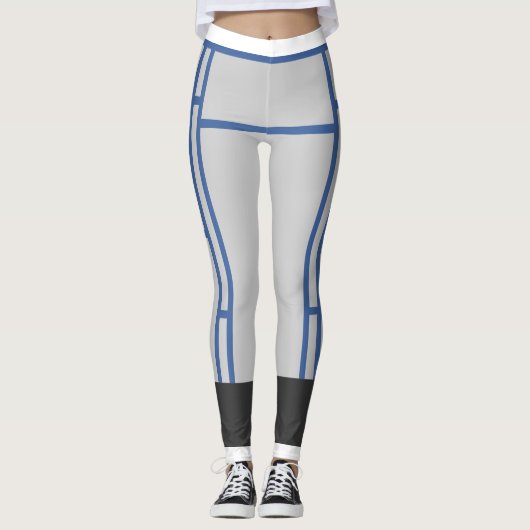 Leggings Mondrian Inspirierte OcG G FG 2 breiter (Vorderseite)