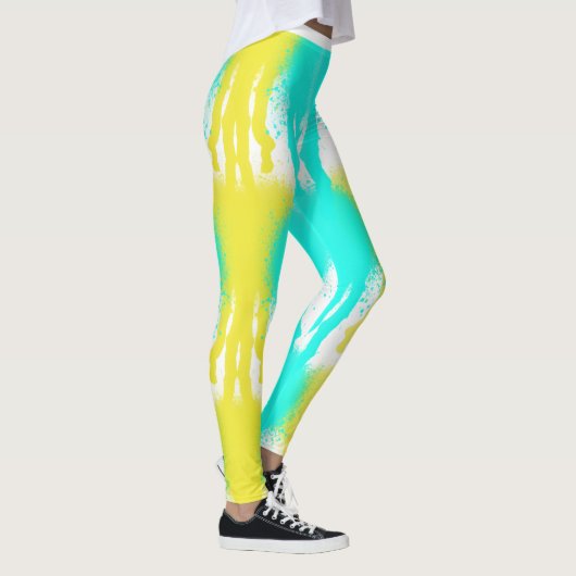 Leggings Multi-Color-Spritzer mit Paint-Spaß (Rechts)
