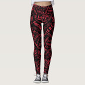 Leggings Multi Language Liebe Text - Ihre Farben (Vorderseite)