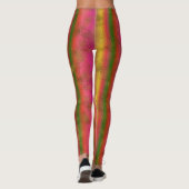 Leggings Multicolor Streifen mit Imitate Gold Star (Rückseite)