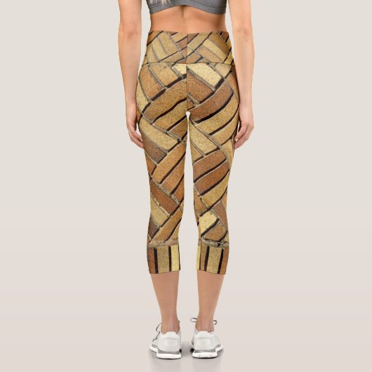Leggings - Muster aus gelbem Backstein (Rückseite)