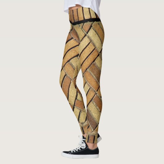 Leggings - Muster aus Holzziegeln (Links)