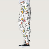 Leggings niedlich Kawaii Pattern (Links)