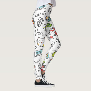 Leggings niedlich Kawaii Pattern