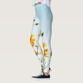 Leggings | Öko Fitness Blume Sky (Links)