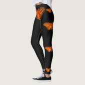 Leggings-Orangenschmetterling im Dunkeln Leggings (Links)