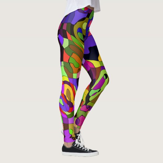 Leggings-Pastellharlekin-multi Farbgewohnheit Leggings (Rechts)