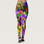 Leggings-Pastellharlekin-multi Farbgewohnheit Leggings (Rückseite)