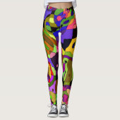 Leggings-Pastellharlekin-multi Farbgewohnheit Leggings (Vorderseite)