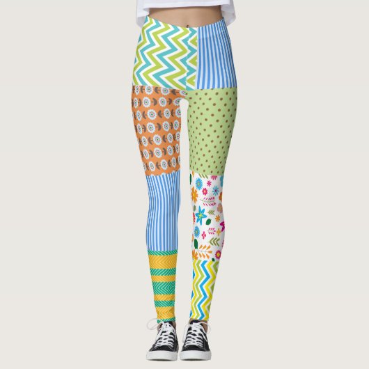 Leggings Patchwork (Vorderseite)