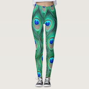 Leggings-Pfau Gefiederbeschaffenheit Leggings
