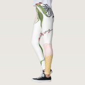 Leggings Pink Cosmos auf Weiß (Links)