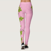 Leggings Planta de uvas racimo de hojas verdes   (Rückseite)