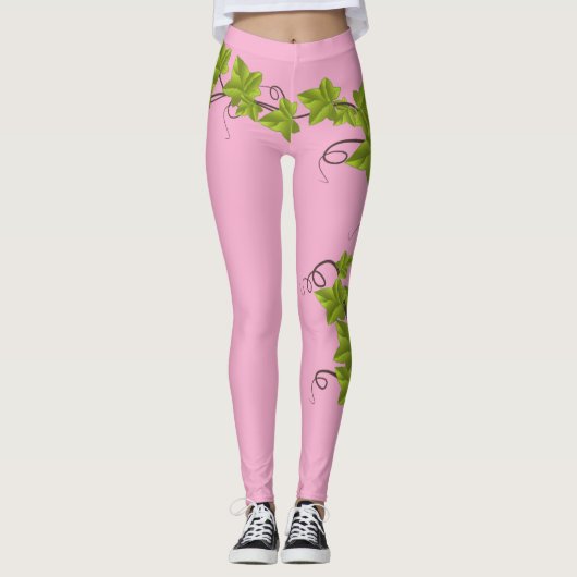 Leggings Planta de uvas racimo de hojas verdes   (Vorderseite)