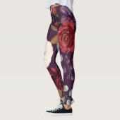 Leggings Plum Lila Rose Goldene Geometrie (Links)