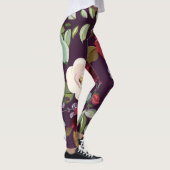 Leggings Plum Lila Rose Goldene Geometrie (Rechts)