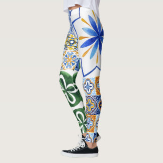 Leggings Portugiesische Fliesen