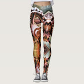 Leggings, PUNKENCOG, METAL, GEARS, ROST Leggings (Vorderseite)