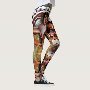 Leggings, PUNKENCOG, METAL, GEARS, ROST Leggings