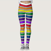 Leggings - Rainbow-farbene Bars (Vorderseite)
