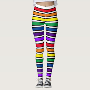 Leggings - Rainbow-farbene Bars