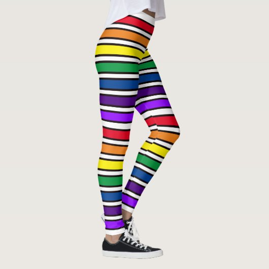 Leggings - Rainbow-farbene Bars (Rechts)