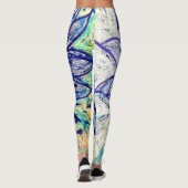 Leggings Rare Blue Dalhia (Rückseite)