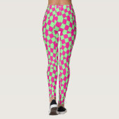 Leggings "Ratti_Creative_Arts", rosa und grün (Rückseite)