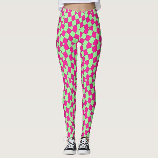 Leggings "Ratti_Creative_Arts", rosa und grün (Vorderseite)
