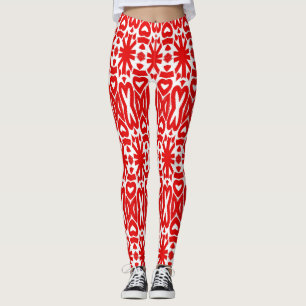 Leggings "Ratti_Creative_Arts", rot, nahtlos